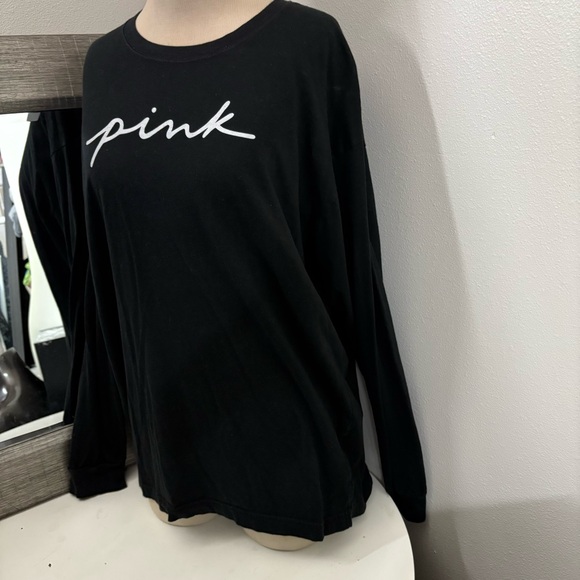 PINK Black Long Sleeve Tee - Picture 4 of 15